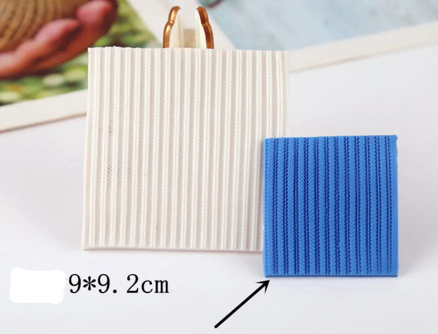 Knitting Texture Pattern silicone Mould style 3