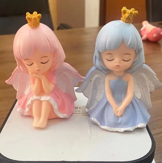 1pcs Cute Angel Cake Topper Toy