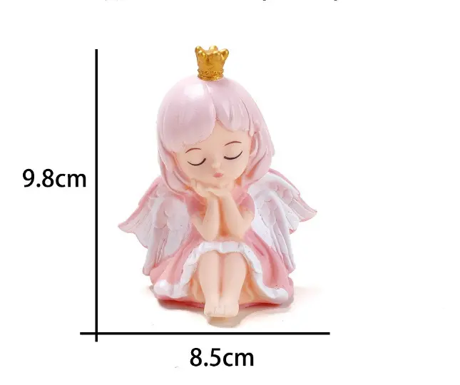 1pcs Cute Angel Cake Topper Toy