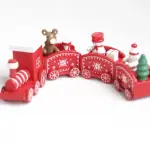 Wooden train cake toy topper