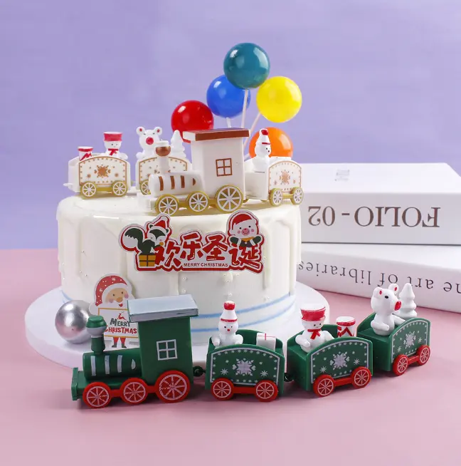 Train cake toy topper