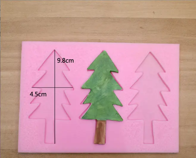 3 Cavity Christmas Tree Silicone Mould