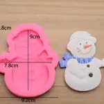 Christmas Cute Snowman silicone mould - Large