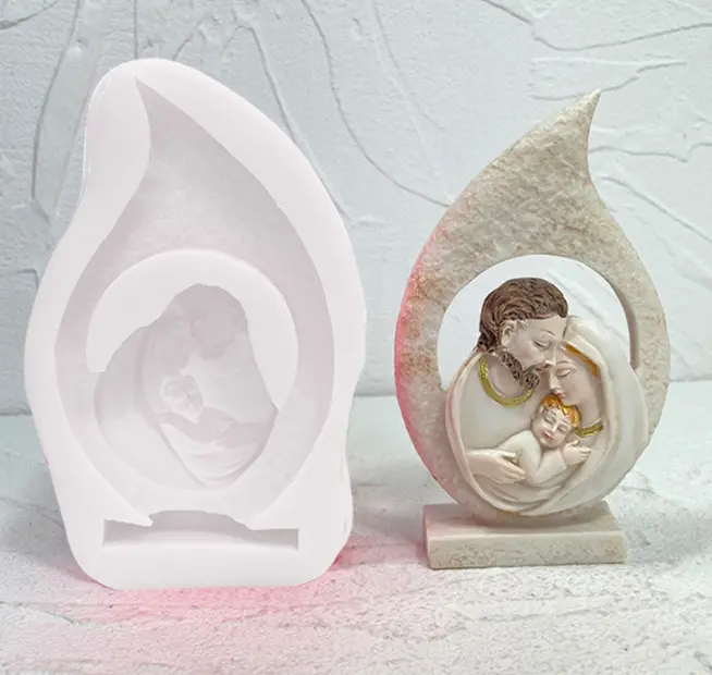 Virgin Mary Jesus Family Silicone mould