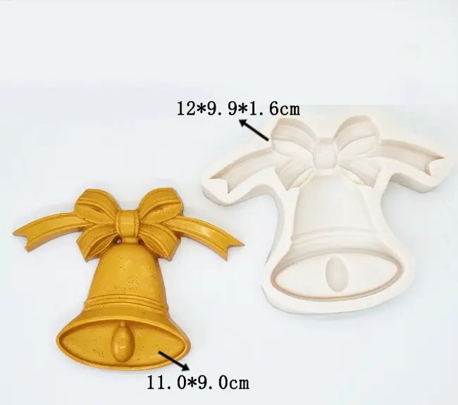 Christmas Jingle Bell silicone mould style 2