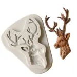 Reindeer face Christmas silicone mould