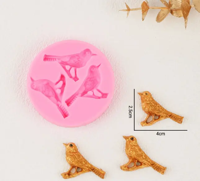 3 Cavity Bird Silicone Mould