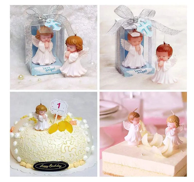 3D Cute Angel Boy with wings silicone mould