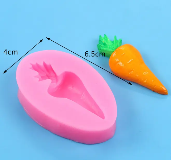 3D Carrot Silicone Fondant Mould