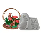 2 Cavity Rabbit Silicone Mould