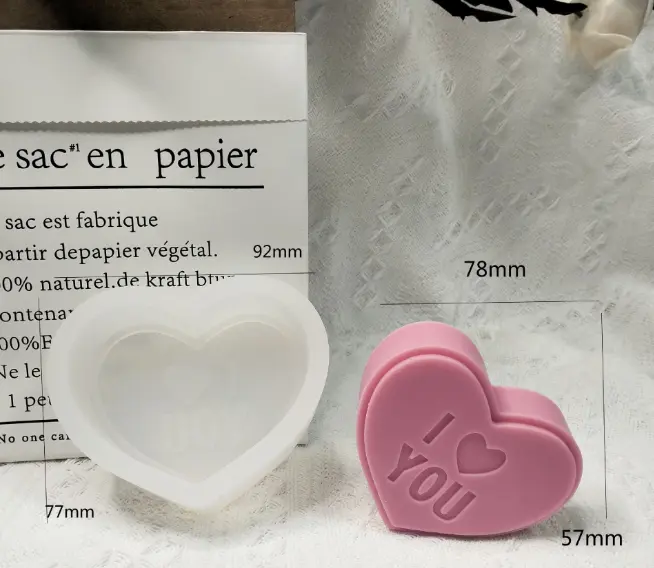 I Love you Heart silicone mould (75 grams)