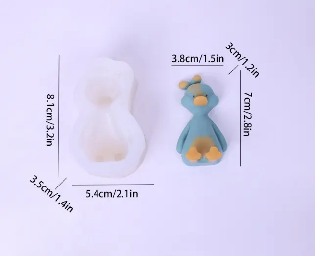 Cute 3D Duck Silicone Mould style 2