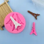 3 Cavity Eiffel Tower silicone mould