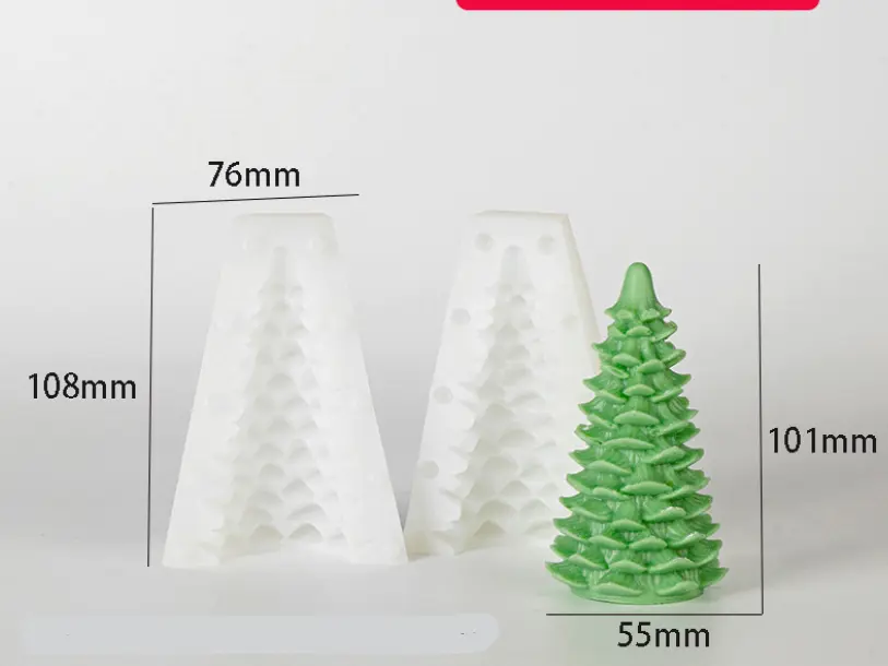 3D Christmas tree Silicone mould