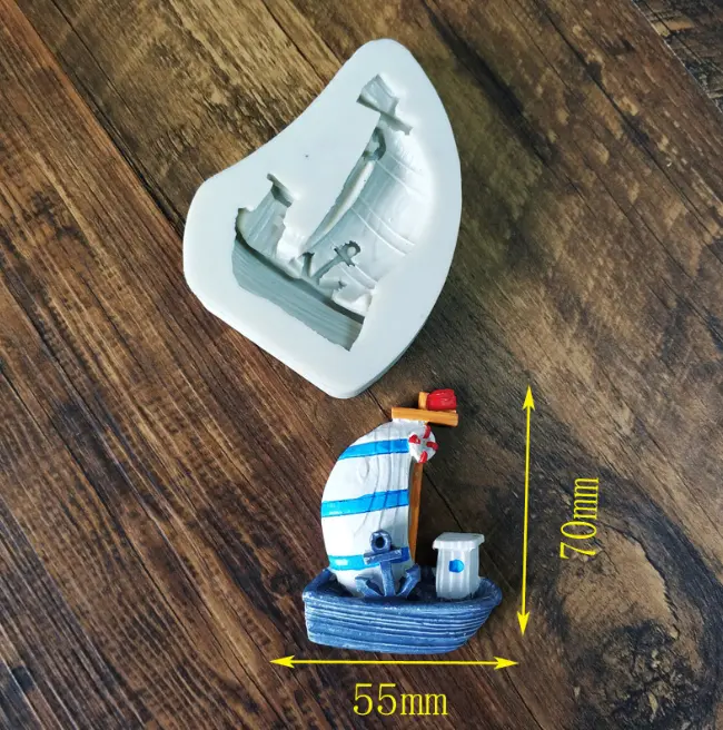 Boat Silicone mould Style 3