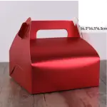 5 Pcs Metallic Red Box with Tray 6 INCH