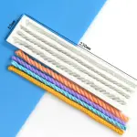 4 cavity Twist Rope Silicone Mould style 4