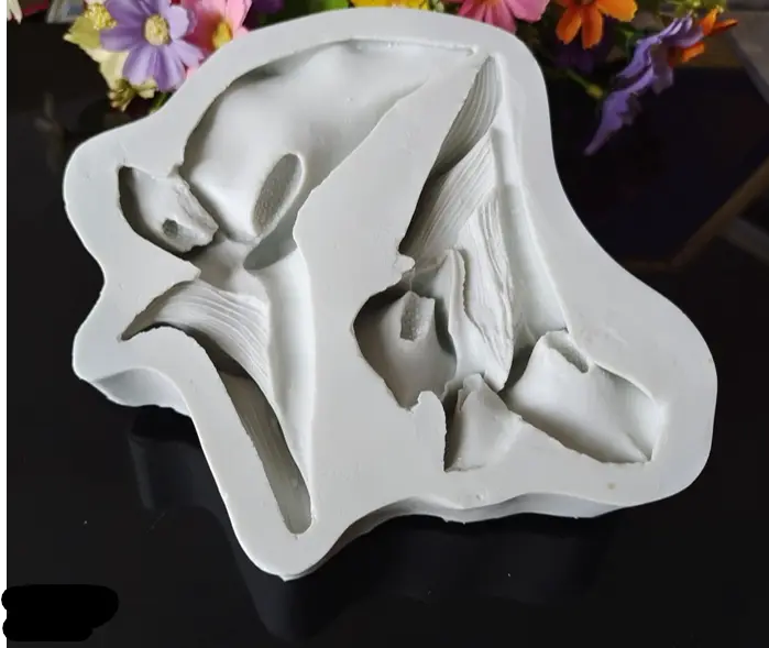 Large 2 Lily Flower silicone mould Style 2