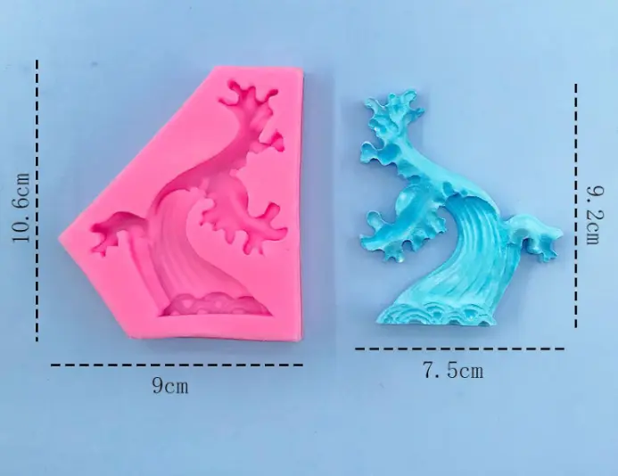 Large Sea Wave Splash Silicone Mould