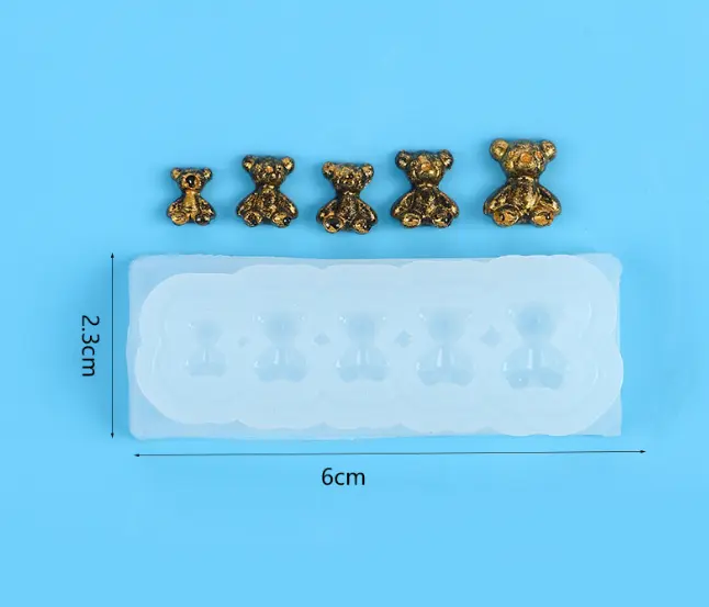 Small to Large Teddy Bears silicone mould