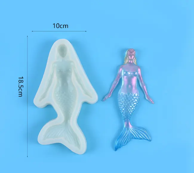 Large Mermaid silicone mould Style 4