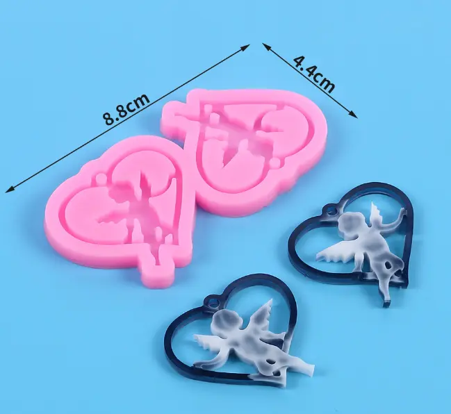 Angel in Heart Frame silicone mould