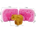 3D Carved Elephant Silicone mould