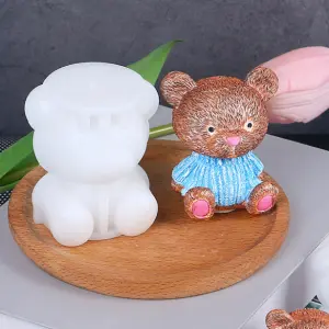 3D Teddy Bear silicone Mould - Large