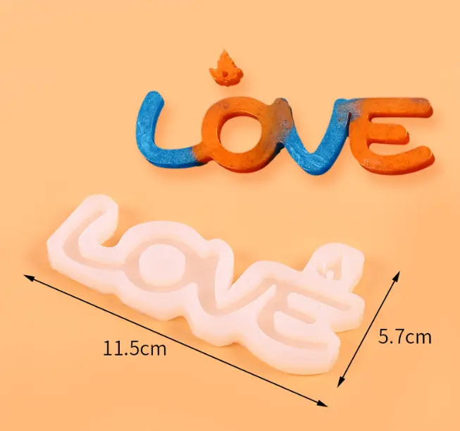 Large Love silicone mould