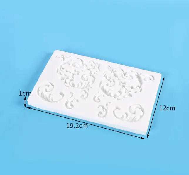 Scrolls Baroque Corner Silicone Fondant mould