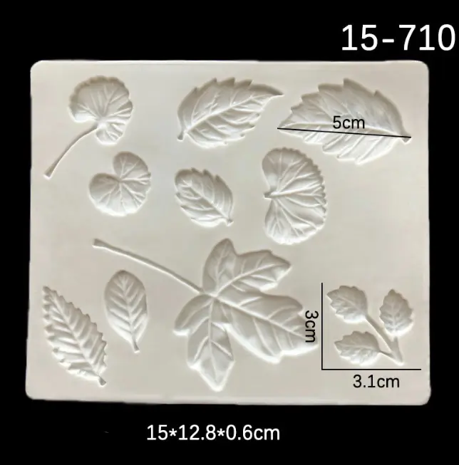Maple Ginko Leaf Branch silicone mould