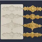 Vintage Relief Baroque Silicone Fondant mould