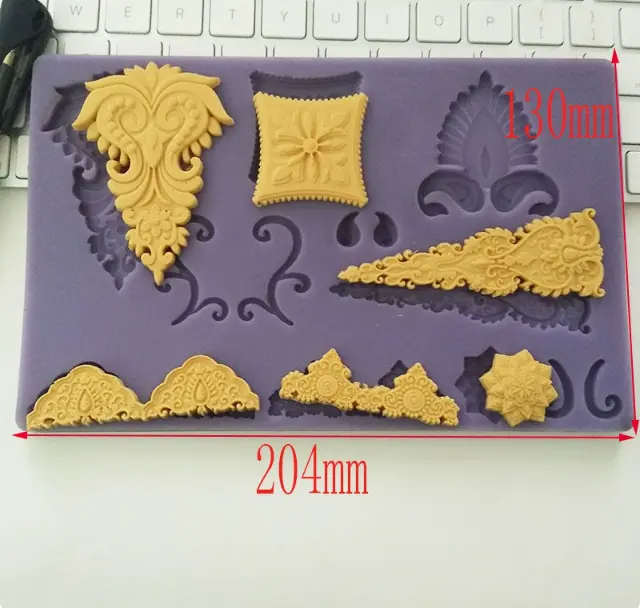 Boarder and Corner Silicone Fondant mould