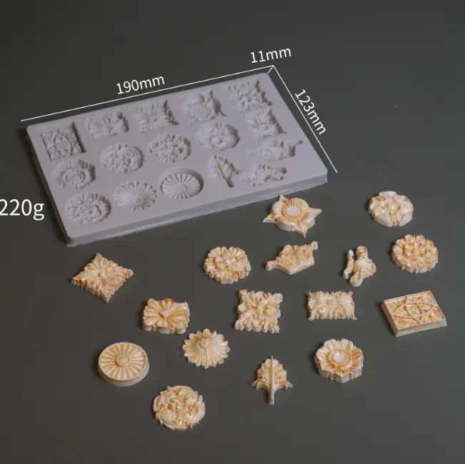 Wedding Crown Flowers Silicone Fondant mould