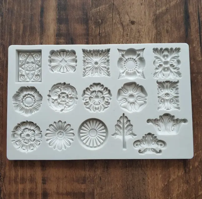 Wedding Crown Flowers Silicone Fondant mould