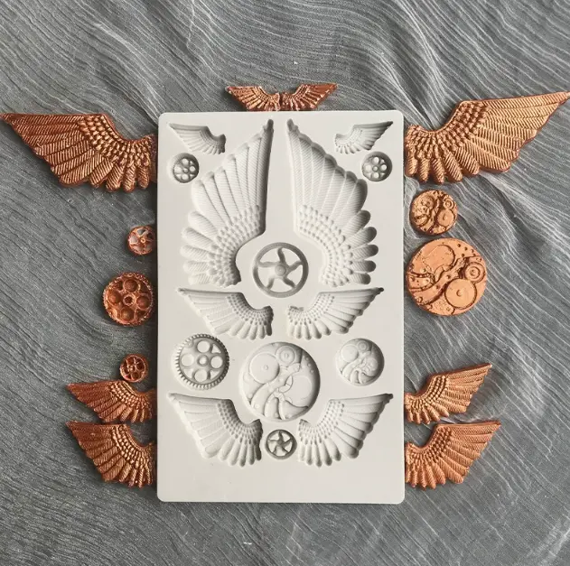 Roman Mechanical Wings Vintage Silicone mould
