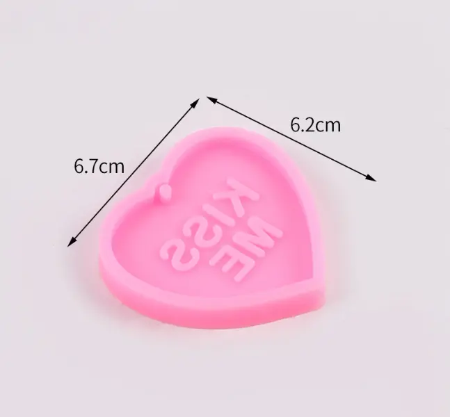 Kiss me Heart silicone mould