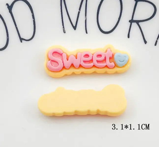 3 Pcs Sweet Word Miniature toy topper