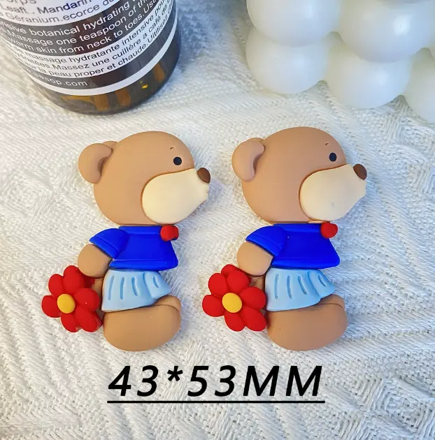 Teddy Bear Couple Miniature toy topper