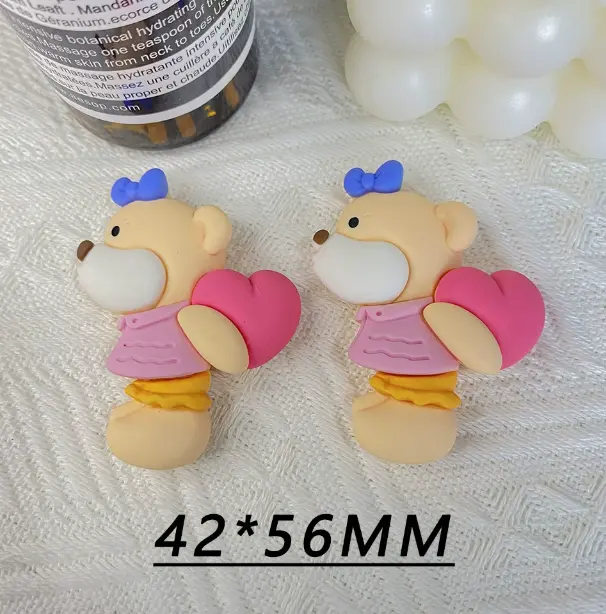 Teddy Bear Couple Miniature toy topper