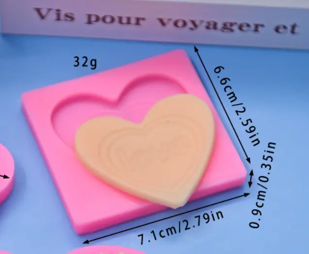 Love Heart Popsicle silicone mould