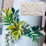 Peony Flower Leaf veiner style 4