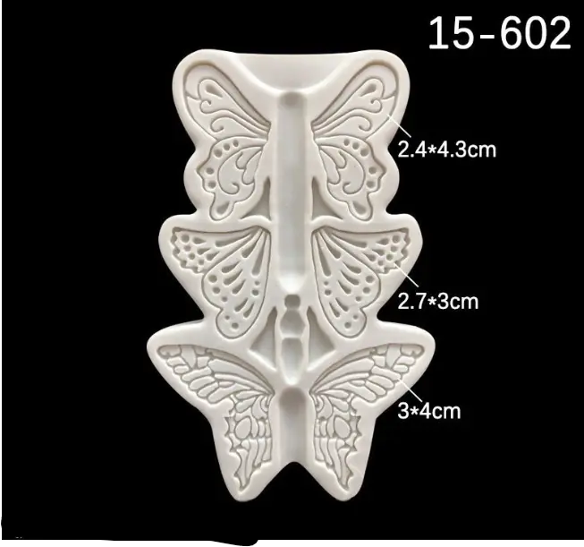 3 Cavity Butterfly Silicone Mould