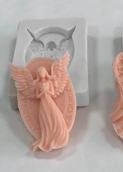 3D Mother Mary with wings silicone mould