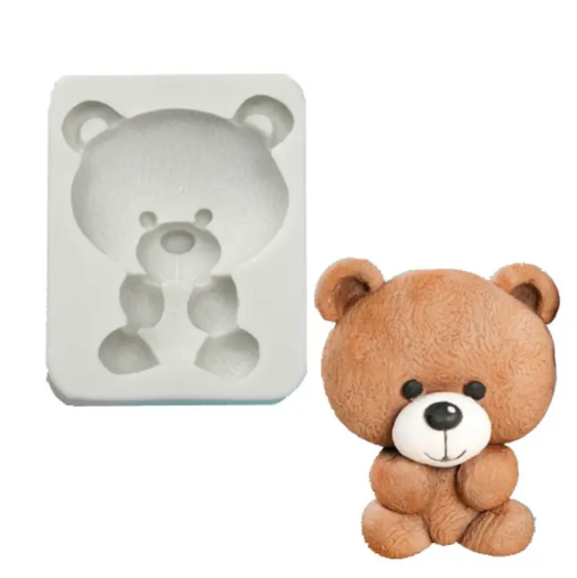 Cute Teddy bear silicone mould