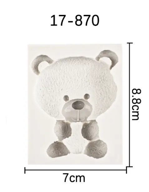 Cute Teddy bear silicone mould