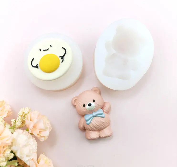 Cute Teddy bear silicone mould Style 2