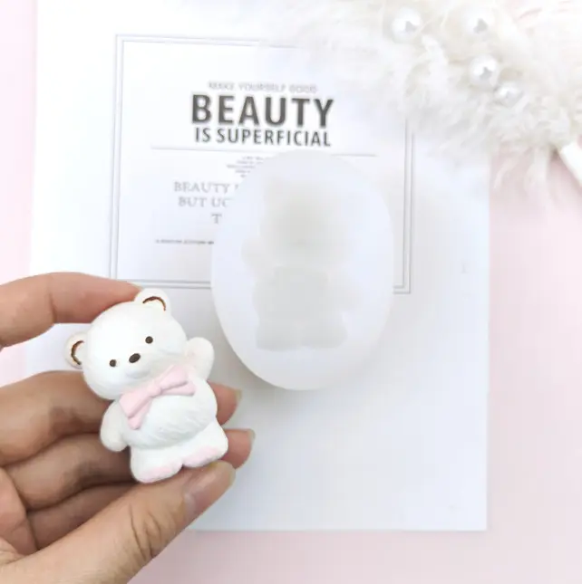 Cute Teddy bear silicone mould Style 2