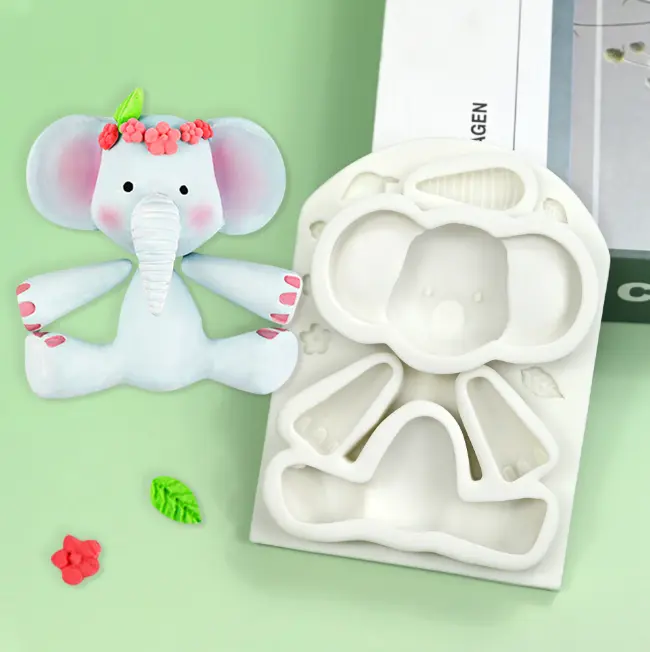 3D Elephant Animal silicone mould