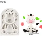 3D Zebra Animal silicone mould